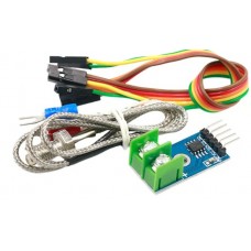 MAX6675 K-type thermocouple temperature sensor programming code supports 1024 degrees Celsius 